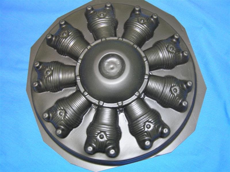 Dummy radial engine - vac-formed