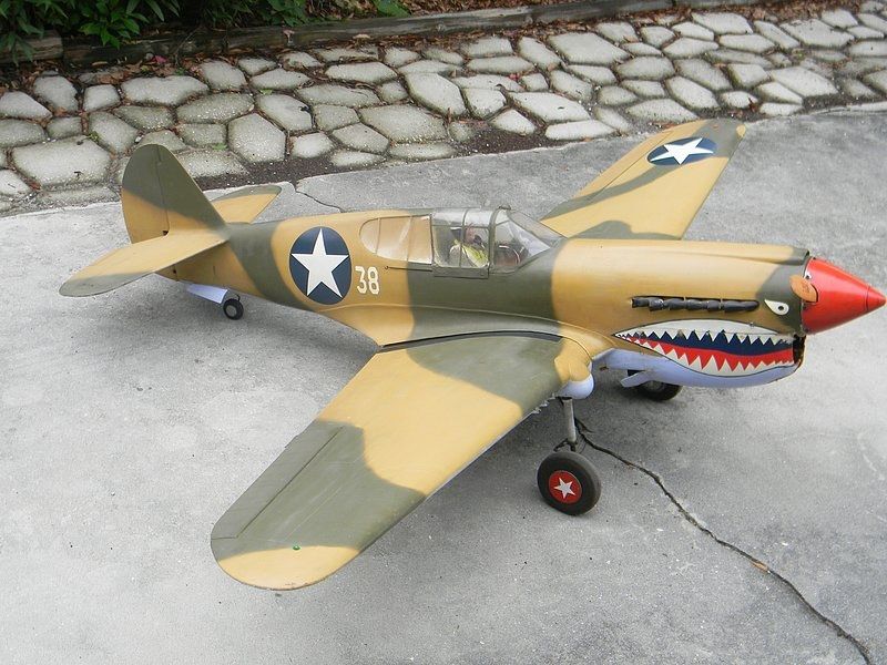 Curtiss P-40 Warhawk (1/5.5 Scale) - Parts Set