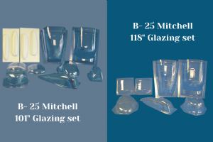 B-25 Mitchell Glazing Sets (Available in 2 scales) - Ziroli