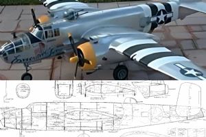 B-25 Mitchell PLAN (Available in 2 Scales) - Ziroli