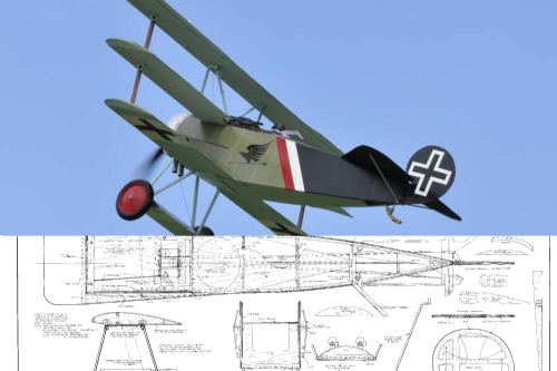 Ron Weiss DR-1 Triplane 1/3 Scale Triplane Plan by Ziroli