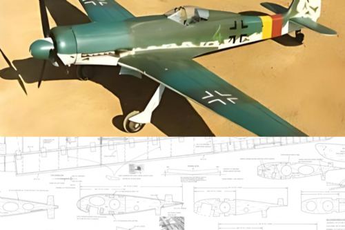 Focke Wulf TA152H Plan set - 1/5th & 1/6th scale - Dave Andersen