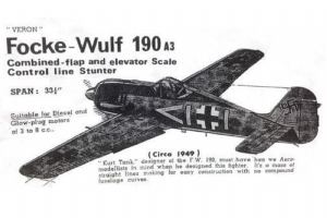 Browse Veron FW190 CL Stunter