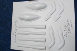 Vailly Sentinal L-5 1/4 Scale Plastic Gear Covers and Exhaust Tubes