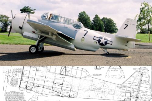 Kellogg TBM-3E Avenger Plan