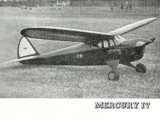 Mercury by Mick Smith - Parts Set for Aeromodeller plan