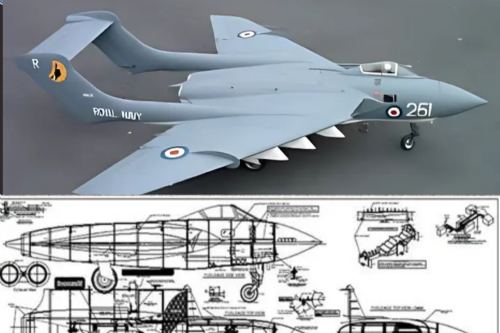 Plan set for DH-110 Sea Vixen by Sterner