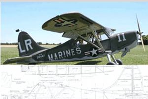 Stinson L-5 Sentinal Plan - 2 scale