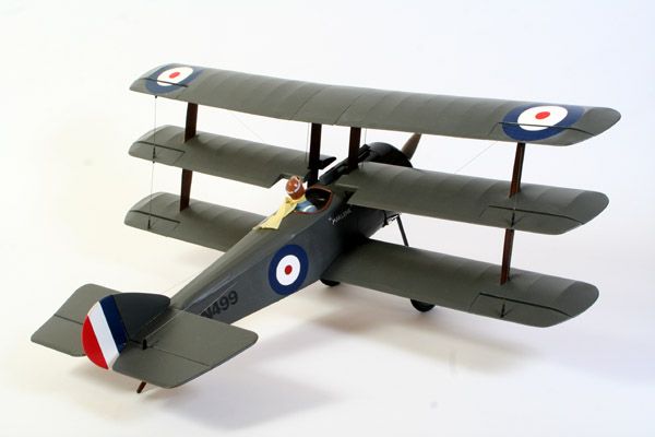 Sopwith Triplane - Parts Set and plan, Small electric scale range