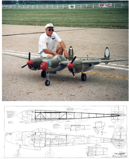 P-38 Lightning plan by Ziroli