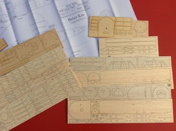 RAF SE5a - Electric Scale Series - Parts Set and plans