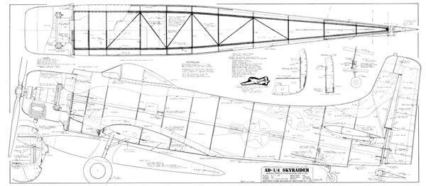 A-1 Skyraider plan by Ziroli