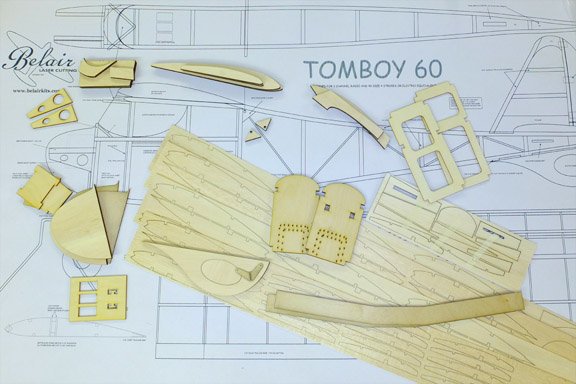 Tomboy 60 Parts set and plan 60" wingspan